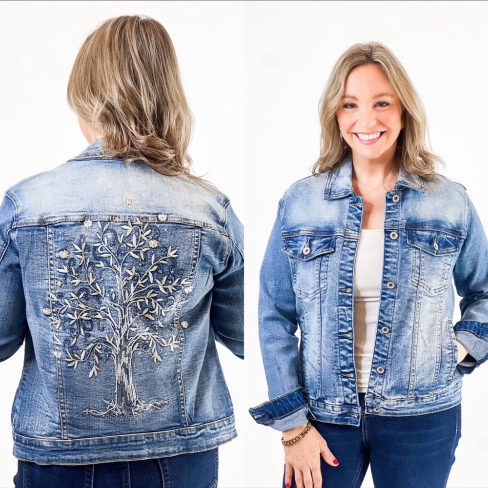 Tempo Paris Blue Jean Jacket Classic Design